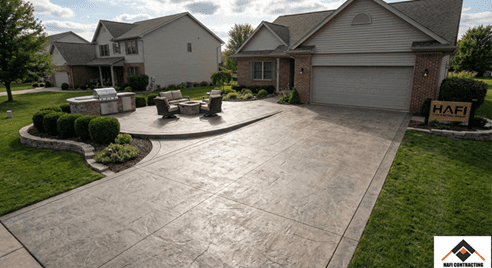 concrete driveway