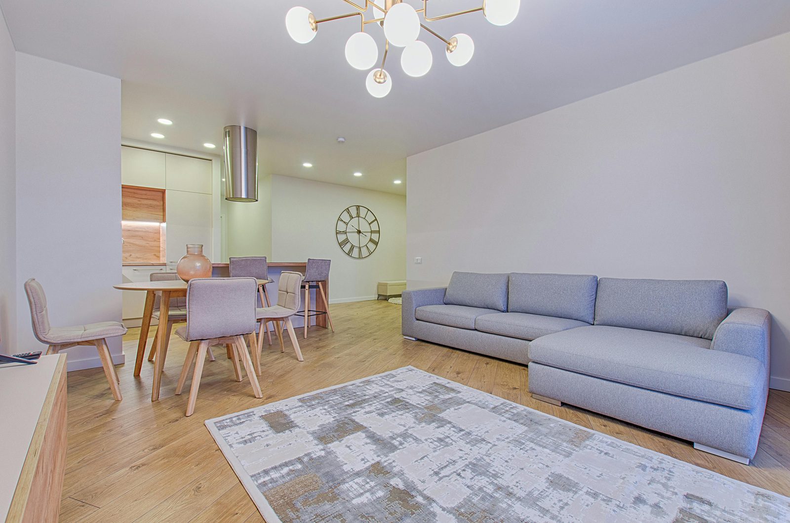 Living room renovation in Guelph showcasing modern interior updates and improved lighting